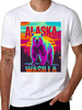 Wasilla Alaska Poster – Pop Art Bear Sunset Breathable Graphic T-Shirt – Perfect For Casual Days